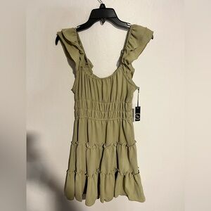NWT Liberty Love Ruffle Tiered Mini Dress Size M